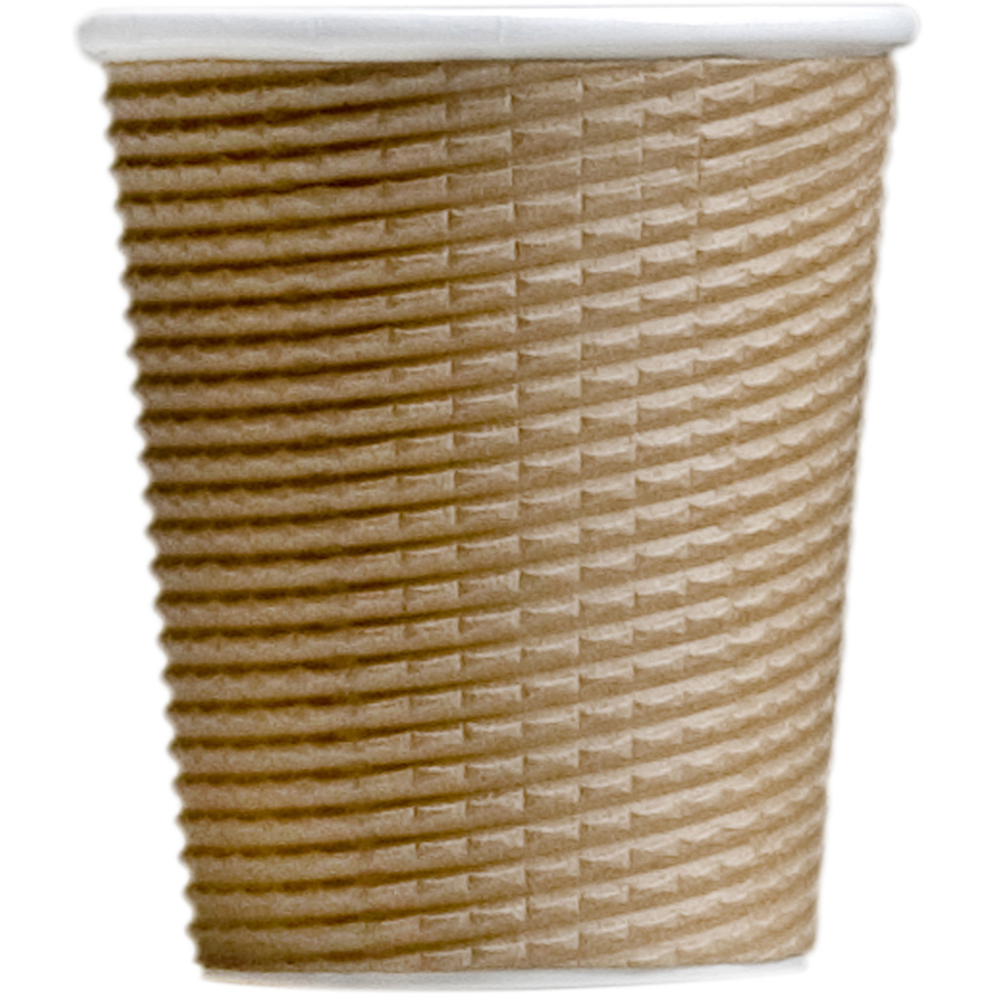 Image for HUHTAMAKI TRIPLE WALL CORRUGATED COFFEE CUP 4OZ NATURAL BROWN PACK 25 from Office National Barossa
