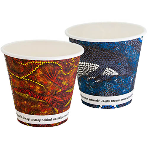 Image for HUHTAMAKI FUTURE FRIENDLY CCAB SINGLE WALL PAPER CUP 280ML ASSORTED PACK 50 from Emerald Office Supplies Office National