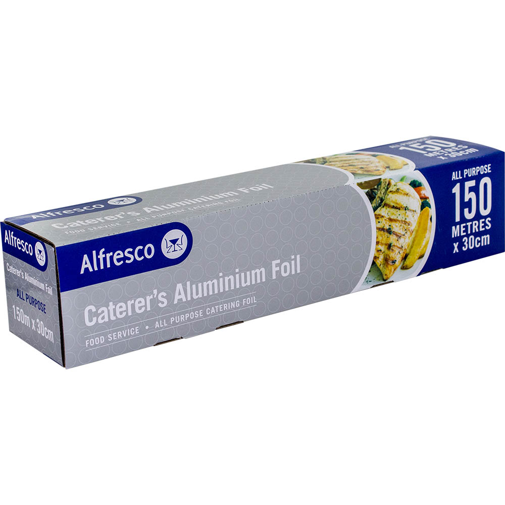 Image for ALFRESCO CATERERS ALUMINIUM FOIL 300MM X 150M from Connelly's Office National