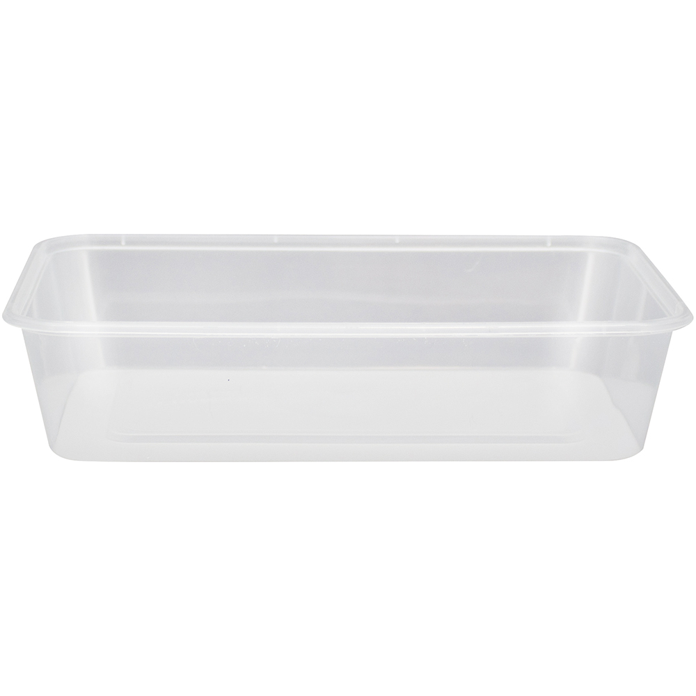 Image for HUHTAMAKI RECTANGULAR FOOD CONTAINER 500ML CLEAR SLEEVE 50 from Emerald Office Supplies Office National
