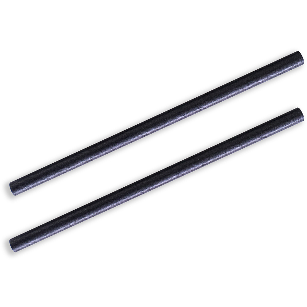 Image for HUHTAMAKI FUTURE FRIENDLY COCKTAIL PAPER STRAW BLACK PACK 250 from Emerald Office Supplies Office National