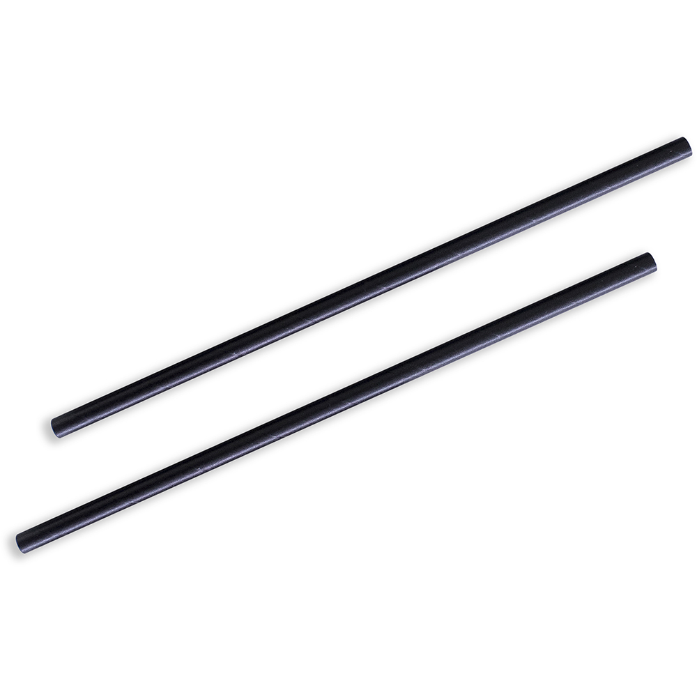 Image for HUHTAMAKI FUTURE FRIENDLY PAPER STRAW REGULAR BLACK PACK 250 from Emerald Office Supplies Office National