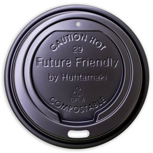 Image for HUHTAMAKI FUTURE FRIENDLY TRUE FIT CPLA LID BLACK PACK 50 from Aztec Office National