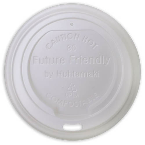 Image for HUHTAMAKI FUTURE FRIENDLY TRUE FIT CPLA LID WHITE PACK 50 from Office National Hobart