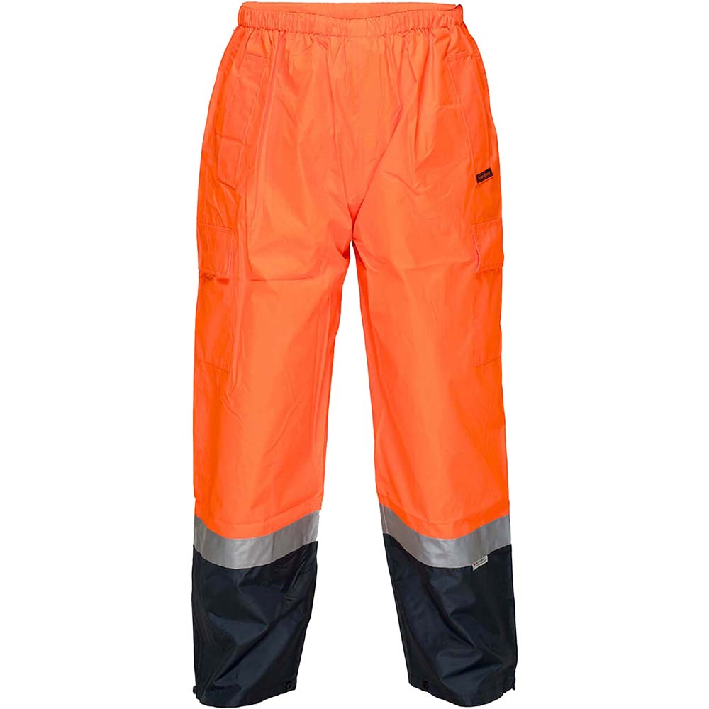 PRIME MOVER MP200 HI-VIS WET WEATHER CARGO PANT REFLECTIVE TAPE ORANGE NAVY 4XL TO 5XL |  | 7037620
