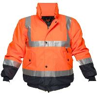 prime mover hv204 hi-vis waterproof day/night jacket with zip 2-tone