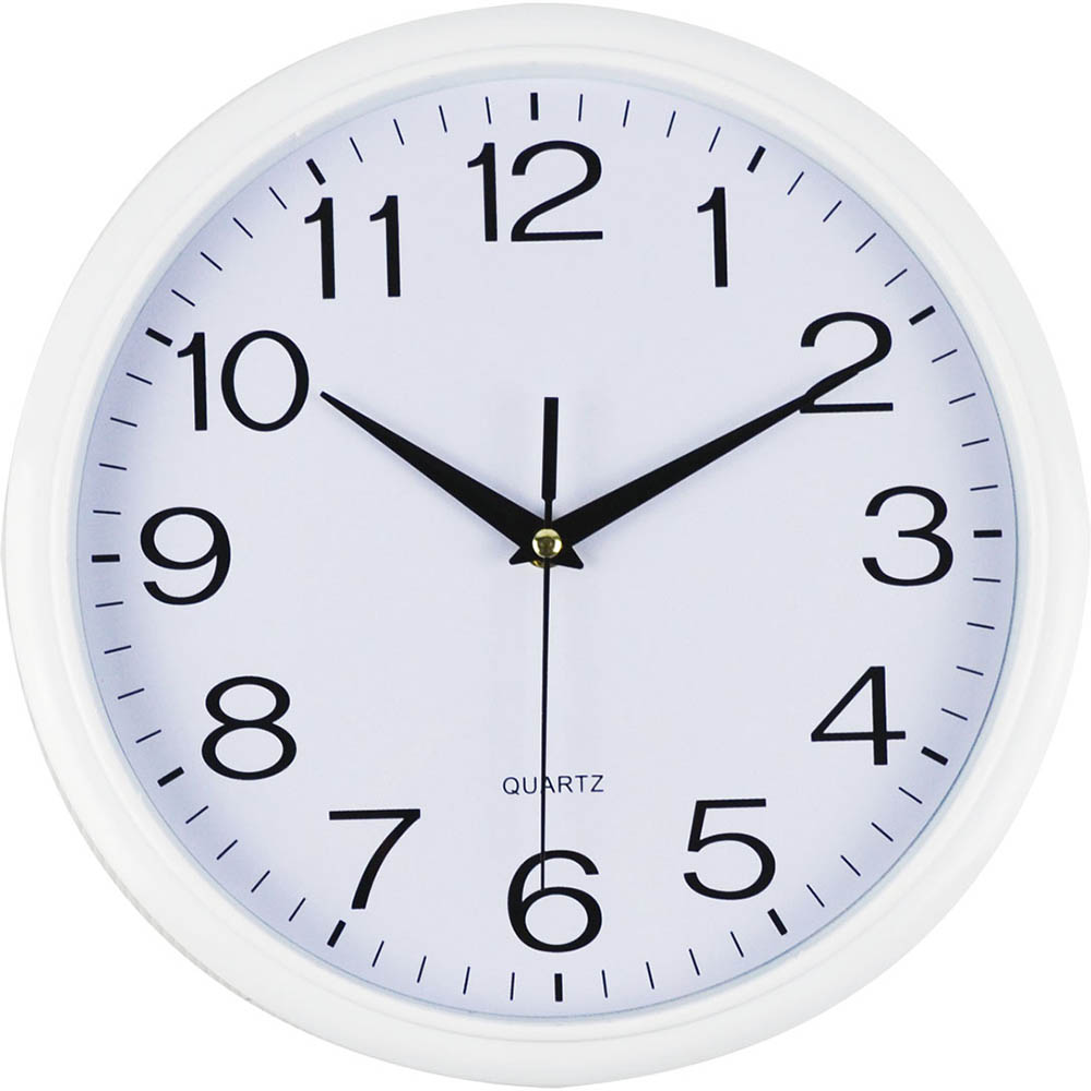 Image for ITALPLAST WALL CLOCK 430MM WHITE from OFFICE NATIONAL CANNING VALE