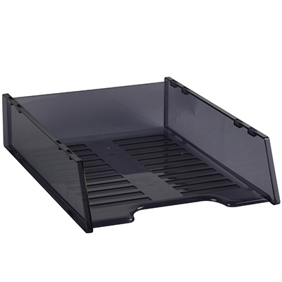 Image for ITALPLAST MULTI FIT DOCUMENT TRAY A4 TINTED GREY from Mackay Business Machines (MBM) Office National