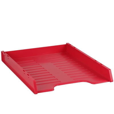 Image for ITALPLAST SLIMLINE MULTI FIT DOCUMENT TRAY A4 WATERMELON from Express Office National