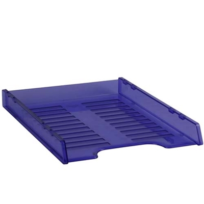 Image for ITALPLAST SLIMLINE MULTI FIT DOCUMENT TRAY A4 TINTED PURPLE from Office National Kalgoorlie