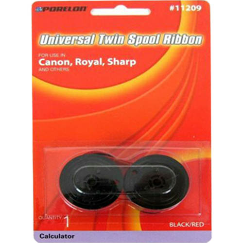 Image for SHARP 11209 UNIVERSAL TWIN SPOOL CALCULATOR RIBBON RED/BLACK from PaperChase Office National