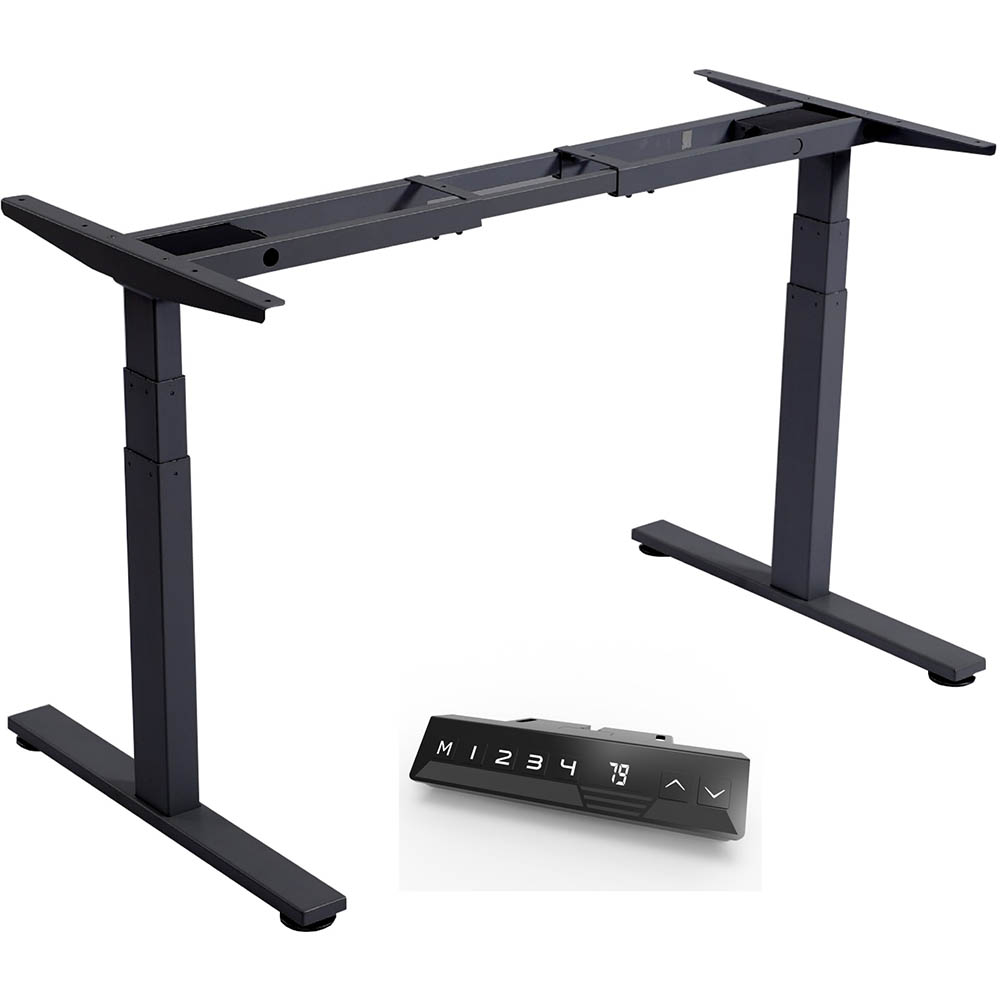 Image for INFINITY 3S2M ELECTRIC HEIGHT ADJUSTABLE DESK 2 MOTOR BLACK FRAME ONLY from Office National Barossa