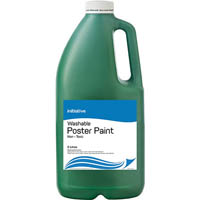 initiative washable poster paint 2 litre green