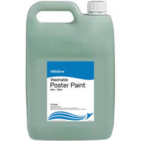 initiative washable poster paint 5 litre green