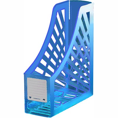 Image for ITALPLAST MAGAZINE STAND NEON BLUE from Mackay Business Machines (MBM) Office National