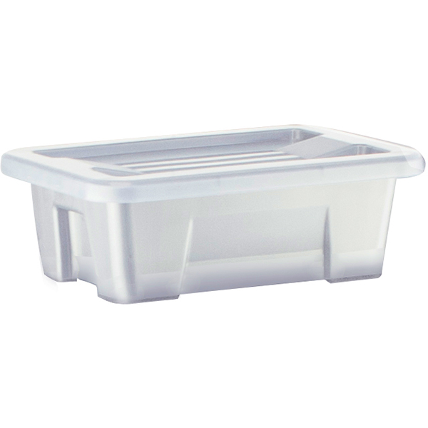 Image for ITALPLAST STORAGE+ MODULAR STORAGE BOX WITH LID 1 LITRE GRAPHITE from Ezi Office Supplies Gold Coast Office National