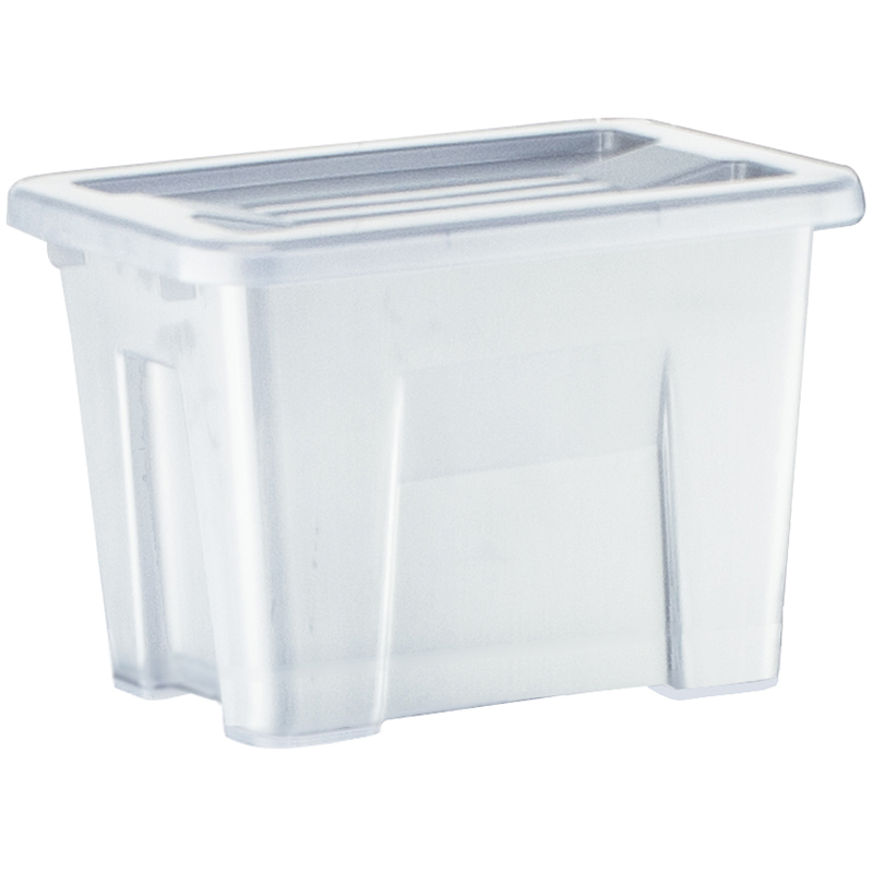 Image for ITALPLAST STORAGE+ MODULAR STORAGE BOX WITH LID 2 LITRE GRAPHITE from Angletons Office National