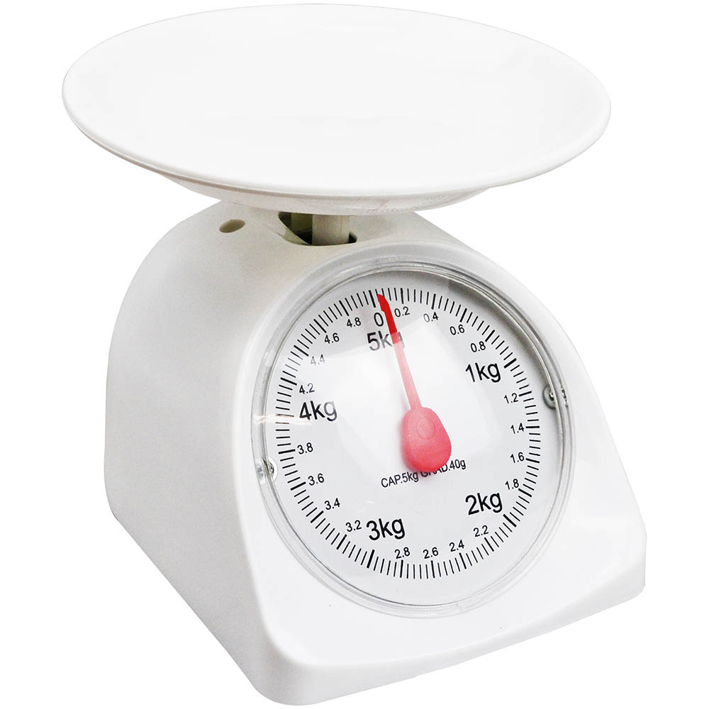 Image for ITALPLAST SPRING SCALES 5KG WHITE from Office National Capalaba