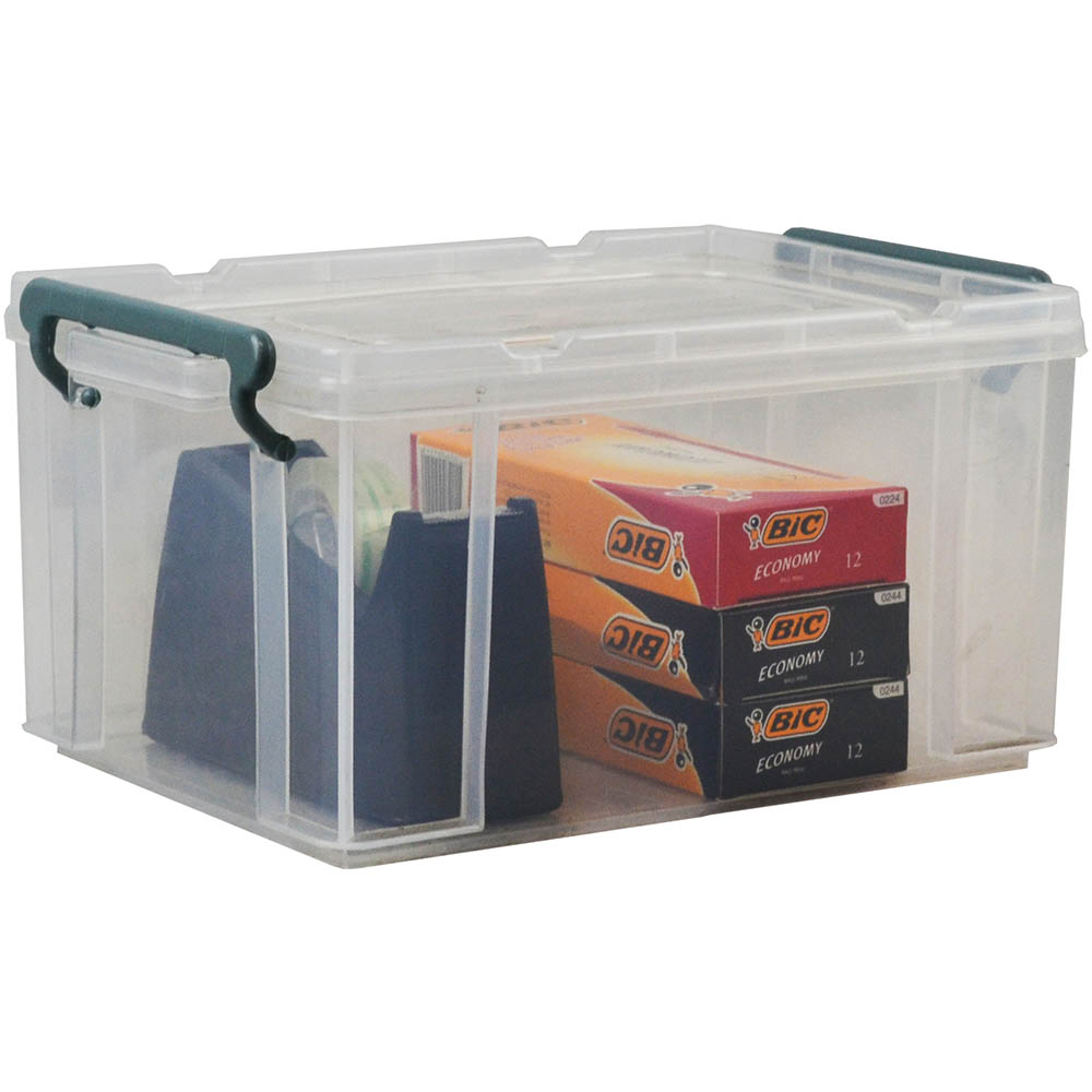 Image for ITALPLAST STACKA STORAGE BOX WITH LID 5 LITRE from Discount Office National