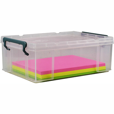 Image for ITALPLAST STACKA STORAGE BOX WITH LID 10 LITRE from Office National Perth CBD