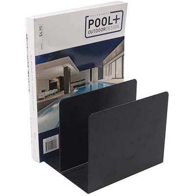 Image for ITALPLAST BOOK RACK METAL BLACK from Office National Caloundra Business Supplies