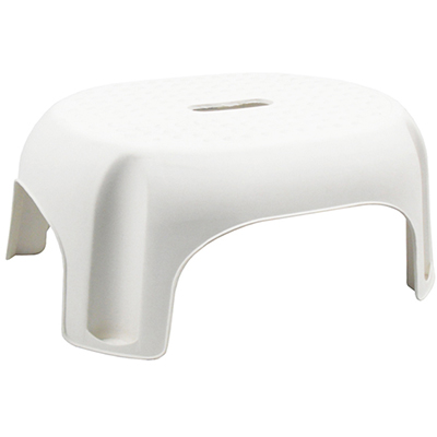 Image for ITALPLAST PLASTIC SINGLE STEP STOOL 296 X 387 X 210MM WHITE from Office National