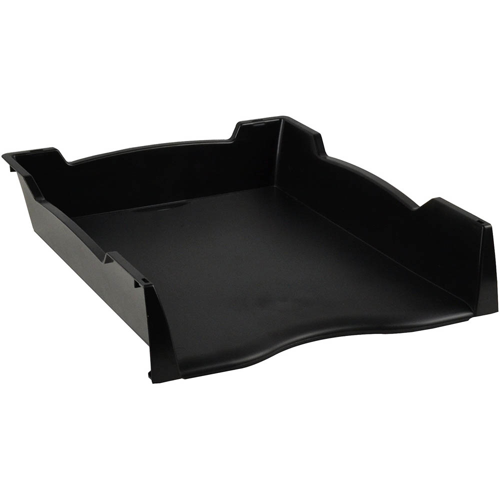 Image for ITALPLAST GREENR RECYCLED DOCUMENT TRAY A4 BLACK from Pirie Office National