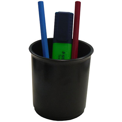 Image for ITALPLAST PENCIL CUP BLACK from Coleman's Office National