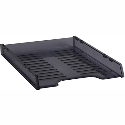 Image for ITALPLAST SLIMLINE MULTI FIT DOCUMENT TRAY A4 TINTED GREY from OFFICE NATIONAL CANNING VALE