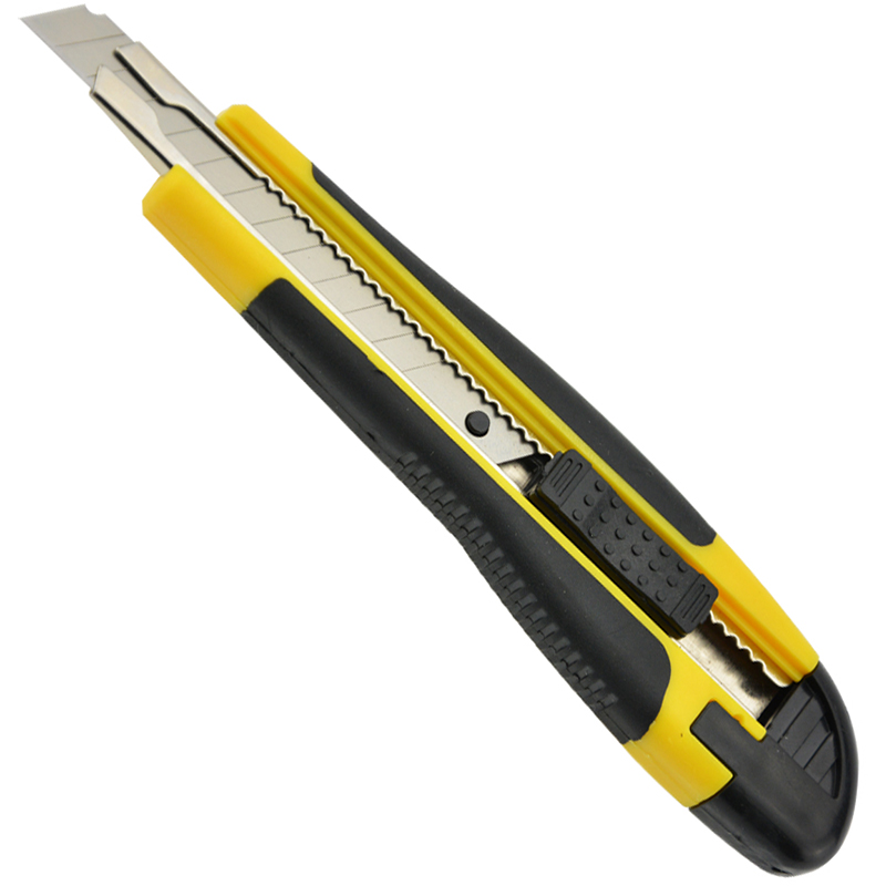 Image for ITALPLAST I850 PREMIUM CUTTING KNIFE 9MM YELLOW/BLACK from Office National