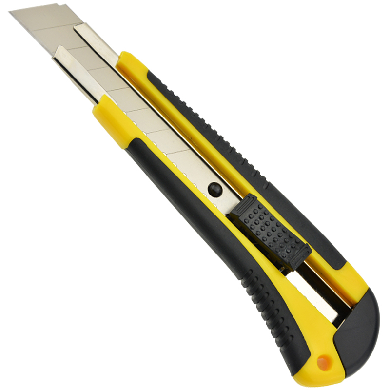 Image for ITALPLAST I851 PREMIUM CUTTING KNIFE 18MM YELLOW/BLACK from Office National