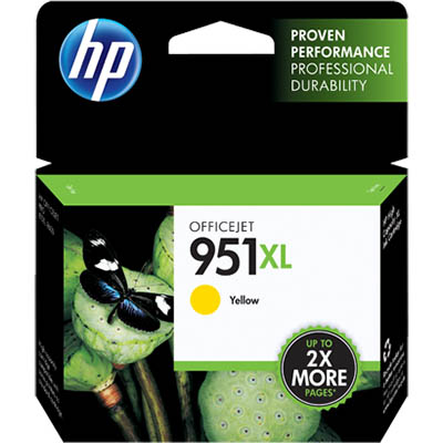 Image for HP CN048AA 951XL INK CARTRIDGE HIGH YIELD YELLOW from Surry Office National