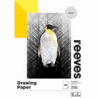reeves artist drawing pad 110gsm a5 white 50 sheets