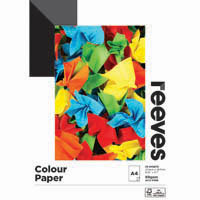 reeves colour paper pad 80gsm a4 assorted 30 sheets