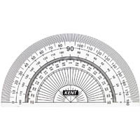 kent protractor 180 degrees 100mm clear