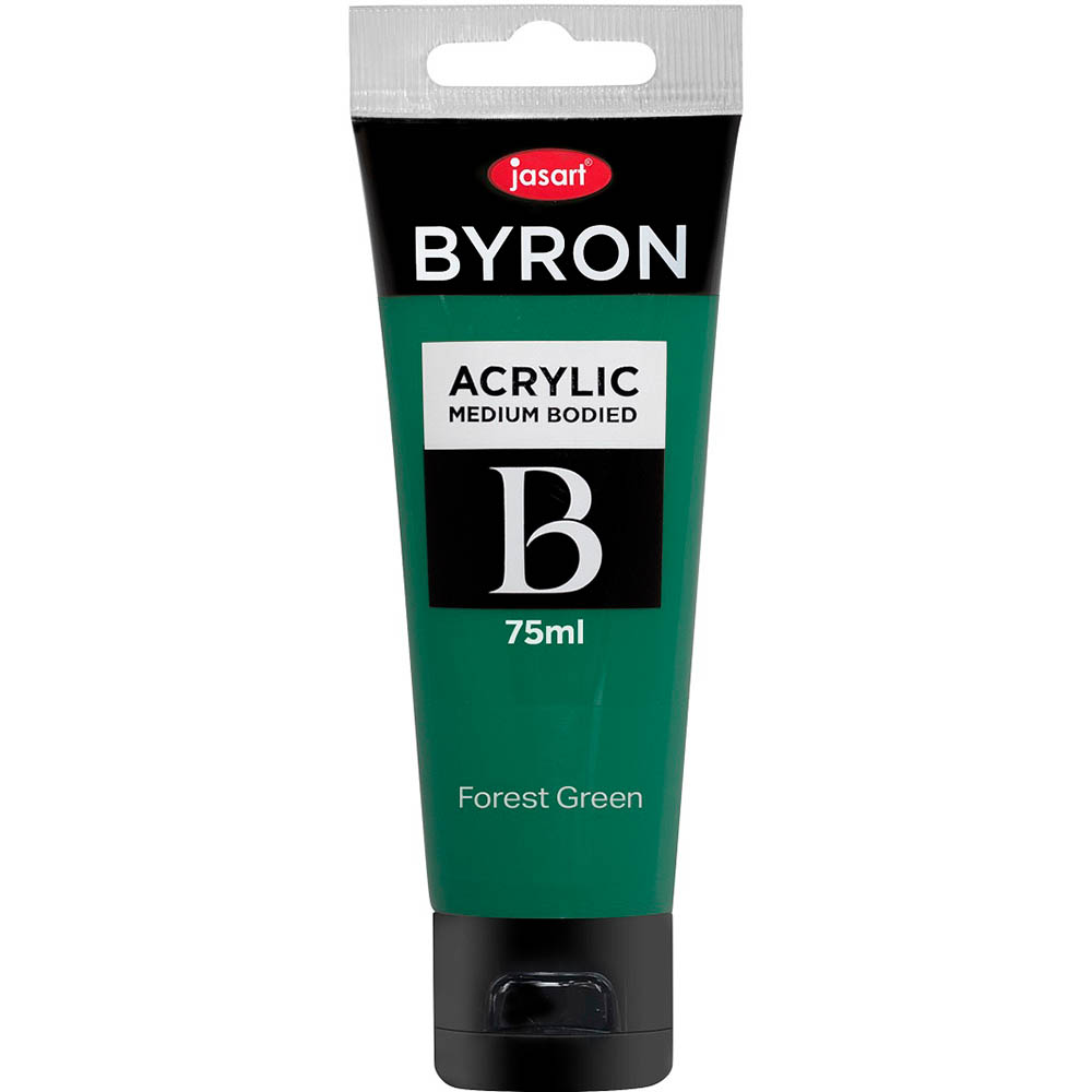 Image for JASART BYRON ACRYLIC PAINT 75ML FOREST GREEN from Complete Stationery Office National (Devonport & Burnie)