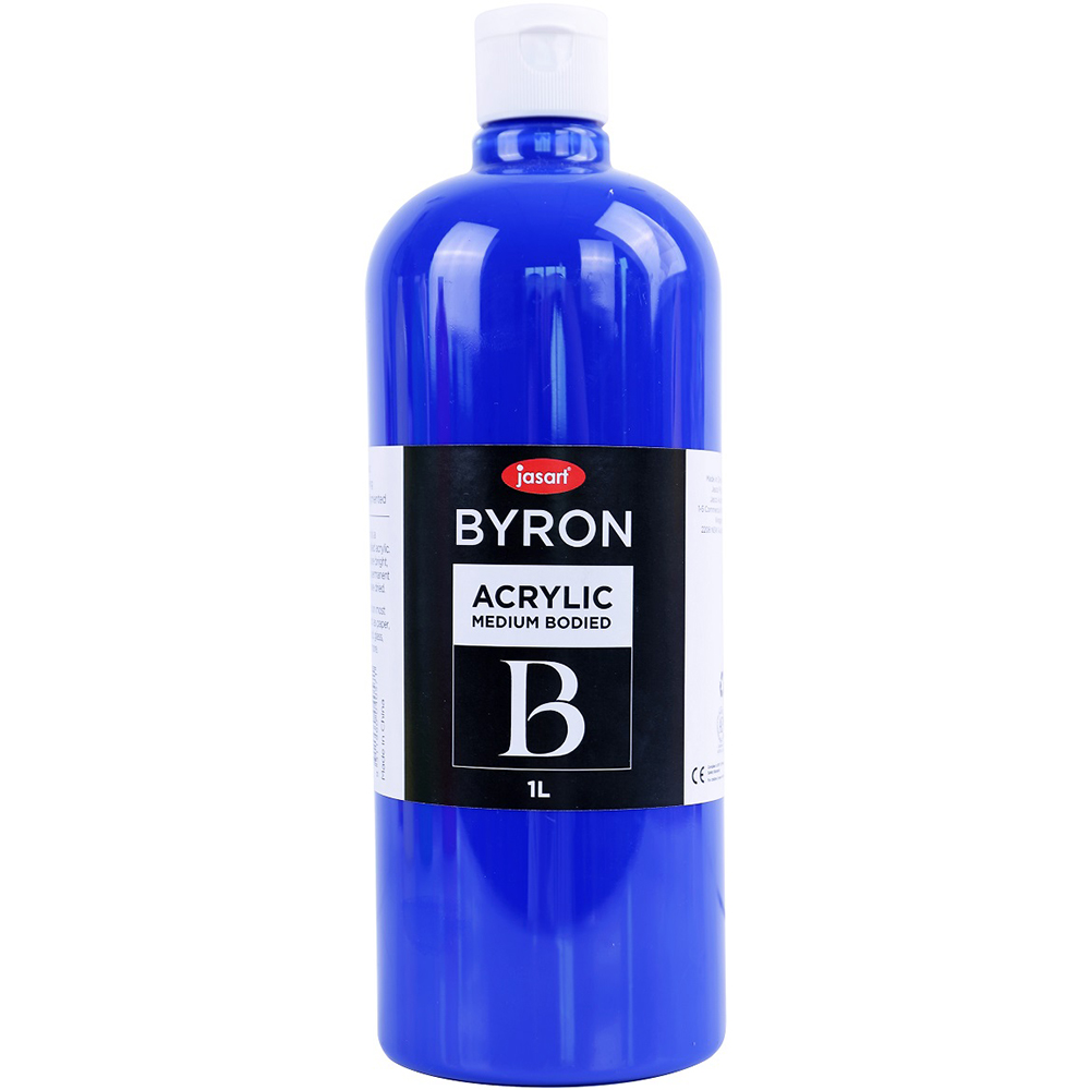 Image for JASART BYRON ACRYLIC PAINT 1 LITRE WARM BLUE from Paul John Office National