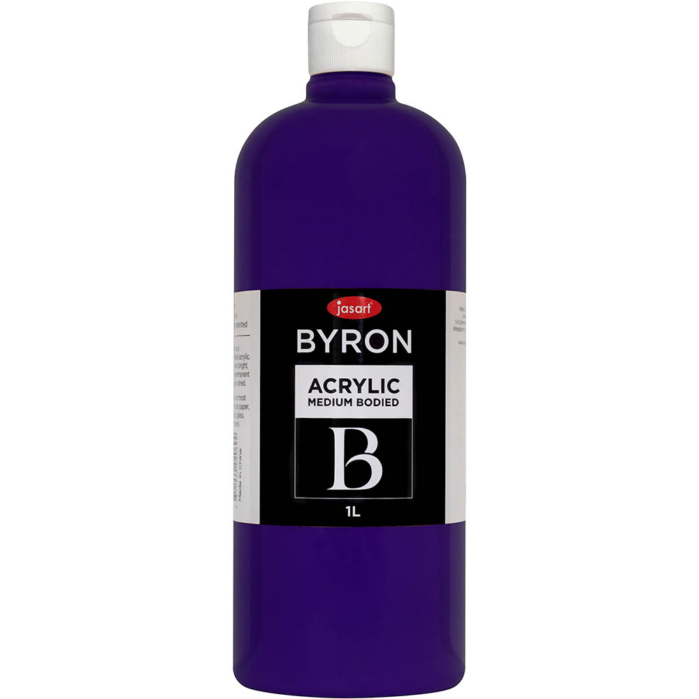 Image for JASART BYRON ACRYLIC PAINT 1 LITRE VIOLET from Ezi Office Supplies Gold Coast Office National