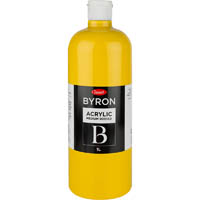 jasart byron acrylic paint 1 litre warm yellow