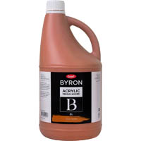 jasart byron acrylic paint 2 litre red oxide