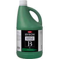jasart byron acrylic paint 2 litre green deep