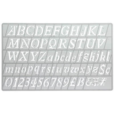 Image for CELCO CI20 ITALIC LETTERING STENCIL from OFFICE NATIONAL CANNING VALE