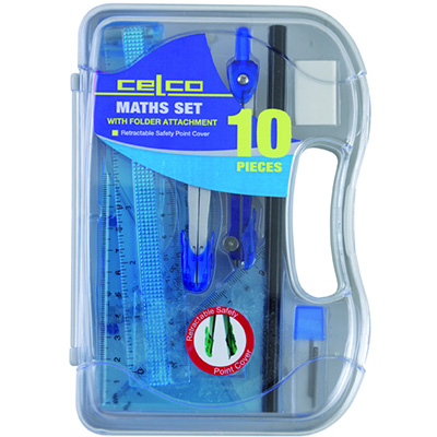 Image for CELCO FLASH ANGLES MATH SET 10 PIECE from OFFICE NATIONAL CANNING VALE
