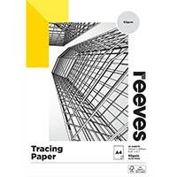 reeves tracing paper pad 65gsm 25 sheets a4