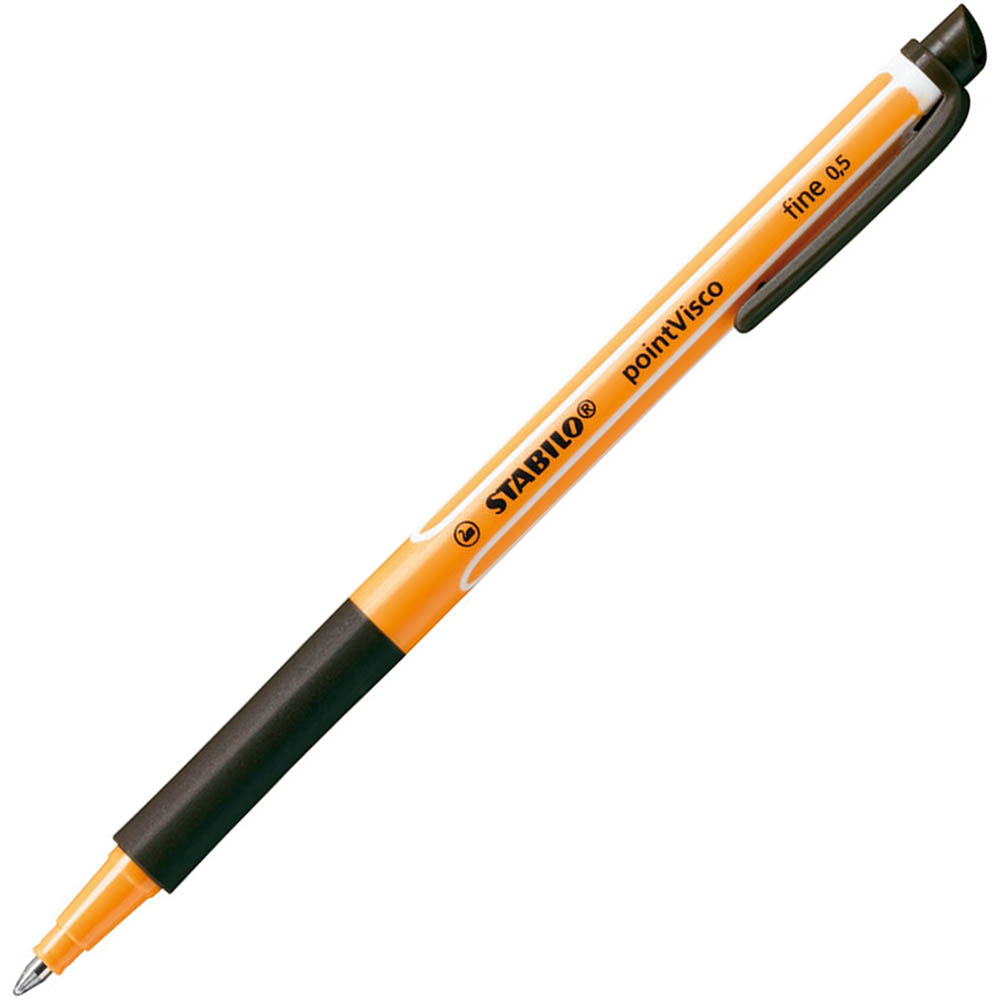 Image for STABILO POINT VISCO GEL ROLLERBALL PEN 0.5MM BLACK from Coffs Coast Office National