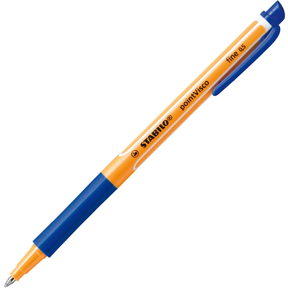 Image for STABILO POINT VISCO GEL ROLLERBALL PEN 0.5MM BLUE from Office National Perth CBD