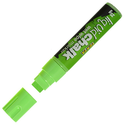 Image for TEXTA JUMBO LIQUID CHALK MARKER WET WIPE CHISEL 15MM GREEN from Connelly's Office National