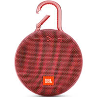 jbl clip 3 portable bluetooth speaker red