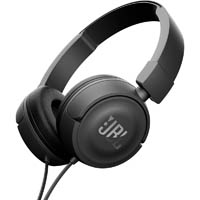 jbl t450 on-ear headphones black