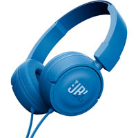 jbl t450 on-ear headphones blue